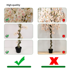 Arbre artificiel en plastique de cerisier pleureur en gros, taille personnalisée, haute simulation, pour décoration de mariage, événements et maison - Product Image 3