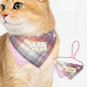 Nouveau Bandana Triangulaire Macaron Printemps pour Animaux de Compagnie – Design Bavoir JK pour Petits Chiens et Chats – Serviette Anti-Bave - Product Image 3