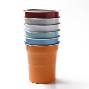 Gobelet à bière jetable en aluminium écologique de 450 ml, design classique, couleur personnalisée - Product Image 3