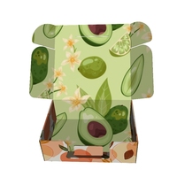 Boîte d'emballage pour fruits et sushis écologique avec poignée, gaufrage, pelliculage brillant, protection UV, papier kraft ondulé personnalisé