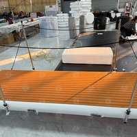 Plateforme de quai gonflable pour adultes, flotteur de lac, accès au quai de natation, passerelle avec sac de transport, pompe manuelle, kits de réparation pour yacht, bateau