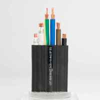 6 Cores Câble Flexible Plat avec Fil De Terre Portique Grue Câble