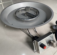Brûleurs ronds au propane et au gaz naturel de 18 pouces en acier inoxydable, table à feu extérieure, système de kit de brûleur encastré, 55 000BTU.