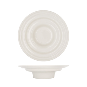 Piatto da Cena in Ceramica Plato Hondo Gourmet 24 Cm con Design Ondulato per Allestimenti Tavola Moderni - Product Image 3