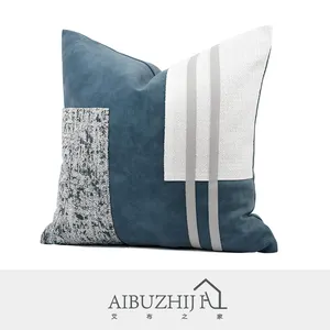Capa para almofada aibuzhijia de 18x18 polegadas, capa decorativa para almofadas com estampa geométrica, fronhas para sofá