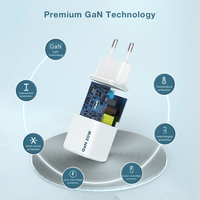 Cargador Rápido Personalizado para Teléfono Gan de 20 W, Tipo C, para iPhone, Samsung, Adaptador de Corriente para Teléfono Móvil, Cargador de Pared PD Mini Portátil de 20 W, USB C