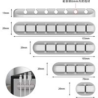 Prix usine Silicone câble Clip multifonctionnel fort adhésif fil cordon organisateur efficace gestion des câbles et accessoires