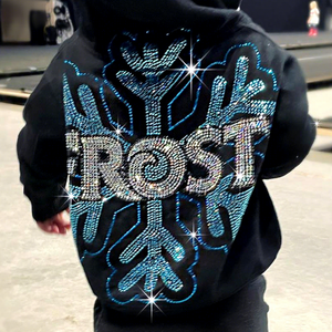 Meistverkauftes Cheer Bling Hotfix Individuelles Strass-Transferdesign zum Aufbügeln auf T-Shirts - Product Image 1