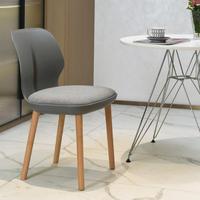 Chaise coquille avec pieds en bois, dossier ergonomique moulé pour projets de bistrot et d'hôtel