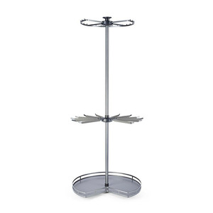 Perchero de Esquina Giratorio de 360 Grados con Estantes para Pantalones y Organizador - Product Image 5