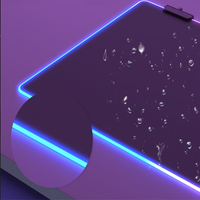 Tapis de souris de jeu Genshin Impact avec LED, tapis de souris personnalisé