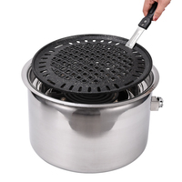 Nouveau Style Rond 2400w Japonais Commercial Table Électrique Barbecue Grill Restaurant Coréen Sans Fumée Intérieur Électrique Barbecue Grill