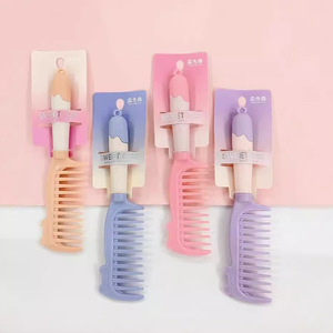 หวีผม 904 รูปสัตว์การ์ตูนป้องกันไฟฟ้าสถิตย์แบบพกพาสำหรับผู้หญิง - Product Image 3