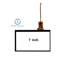 Écran tactile capacitif WIWOTOUCH 7 pouces GT911, 33 canaux, verre 0,55 mm, interface IIC, -20~+70 pour équipement industriel