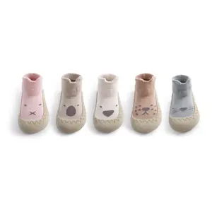 Baby Floor Socks Shoes 2023 Spring New Rubber Sole Non-slip Newborn Walking Shoes Children's Socks Shoes