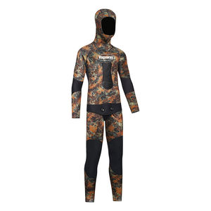 Неопреновый костюм для подводной охоты и фридайвинга из двух частей, камуфляжный, из неопрена с открытыми порами, 3 мм, 5 мм, 7 мм, для мужчин - Product Image 3