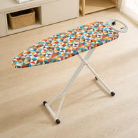 Support de repassage pliable, planche à repasser autoportante, table à repasser avec cadre métallique et réglage de la hauteur sur 7 niveaux