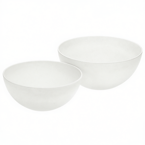 Juego de 2 Tazones MAGU de Cerámica Blanca con Diseño Natural - Product Image 2