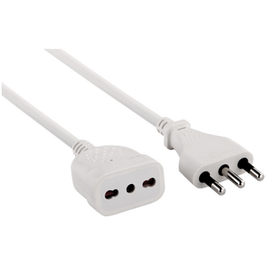 Cable de Extensión Lineal de 16A y 5m, Tipo de Cable SJTW, Extremo Macho de CA KC, Material de Goma, Cobre, para Electrodomésticos y Computadoras - Product Image 1