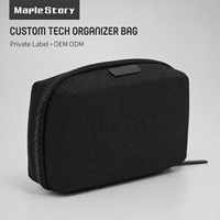 Bolsa Organizadora de Accesorios Electrónicos al por Mayor, Estuche Portátil para Cables, Cargador, Ratón, Banco de Energía, con Logotipo Personalizado