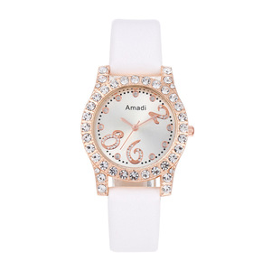 <span class=keywords><strong>Montre</strong></span> à quartz pour femmes, toute nouvelle marque 2025, <span class=keywords><strong>tendance</strong></span> de la mode féminine, <span class=keywords><strong>montre</strong></span> pour étudiantes, cadran en strass, bracelet en cuir, boîtier en alliage, verre de 10 mm - Product Image 6