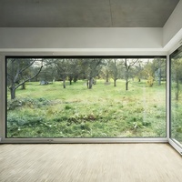 Ventanas Fijas de Aluminio Resistentes a Huracanes, Ventanas Corredizas de Aluminio con Doble Acristalamiento y Vista Panorámica