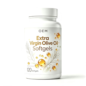 Gélules d'huile d'olive extra vierge, complément antioxydant, soutien à la santé cardiaque et cutanée, fabrication directe OEM ODM - Product Image 1