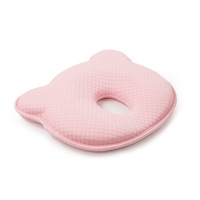 Oreiller de voyage en mousse à mémoire portable en forme d'ours de dessin animé accessoire doux et confortable pour bébé
