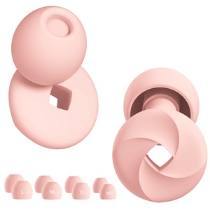 Bouchons d'oreilles en silicone réutilisables, anti-bruit, doux, pour la natation, isolation acoustique, pour dormir - Product Image 2