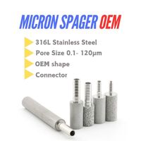 Diffuseur à bulles HENGKO OEM Sparger 2 0.5 Micro en acier inoxydable 316L, pierre de carbonatation
