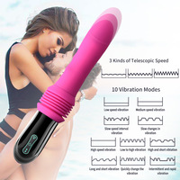 Masturbateur automatique électrique rechargeable à télécommande, jouet sexuel, gode télescopique, machine à pousser