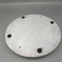 100% Natürliches Weißes 30 cm Eisjade-Marmor Graviertes Nordisches Multifunktionales Anpassbares Stilleben-Muster Küchentablett Dekoration