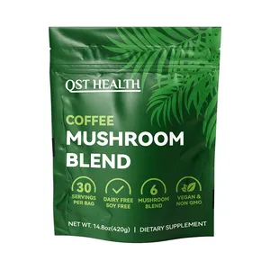 Oem Organic Mushroom Coffee Private Label Reishi Instant Lions Mane Coffee Chaga Ganoderma Coffee Powder