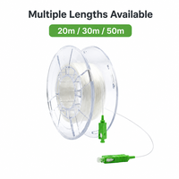 Câble optique invisible de bonne qualité 0.9mm 1 à 1000 mètres G657B3 A2 Lc sc Scapc cordon de raccordement à fibre optique