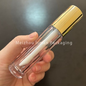 หลอดลิปกลอสแบบกำหนดเองของ ISMAN ขนาด 10 มล. พร้อมแปรงหัวใหญ่ สีใส โรสโกลด์ เงิน บรรจุภัณฑ์ลิปกลอสเปล่า ขวดบรรจุลิปออยล์ - Product Image 6