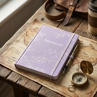 Carnet personnalisé à motifs floraux avec bande élastique, carnet de souvenirs, album photo pour la documentation des moments de voyage