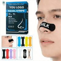 Bandes nasales athlétiques HLK personnalisées, flexibles, respirantes, à forte adhérence, anti-ronflement, amélioration de la respiration, aide à l'endurance