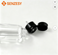 Botol Toner PET Silinder Kosong SENZESY 150ml dengan Cetak Sablon dan Tutup Flip Top untuk Kemasan Lotion, Sampo, Sabun Mandi, dan Kosmetik