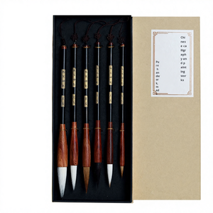 Ensemble <span class=keywords><strong>de</strong></span> 7 pinceaux chinois <span class=keywords><strong>pour</strong></span> débutants, ensemble complet <span class=keywords><strong>de</strong></span> peinture traditionnelle chinoise, <span class=keywords><strong>calligraphie</strong></span>, pinceaux <span class=keywords><strong>de</strong></span> grande taille, moyenne taille et petite taille, cadeau - Product Image 1