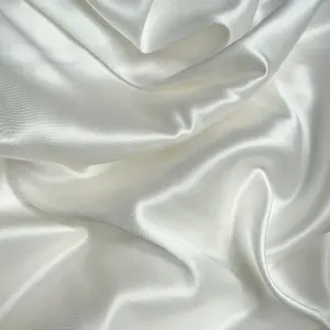 100% Natural Silk With Double Side Satin 32mm Silk Double Satin Mulberry Silk Fabric For Wedding Dress