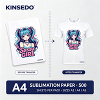Papier transfert thermique personnalisé 500 feuilles format A3/A4/A5 pour impression sur tasses et casquettes