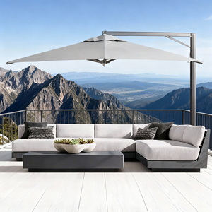 <span class=keywords><strong>Set</strong></span> di <span class=keywords><strong>Mobili</strong></span> <span class=keywords><strong>da</strong></span> Giardino di Lusso per Esterni Resistente alle Intemperie, Divano <span class=keywords><strong>da</strong></span> Giardino in Alluminio a L per Hotel e Bordo Piscina - Product Image 1