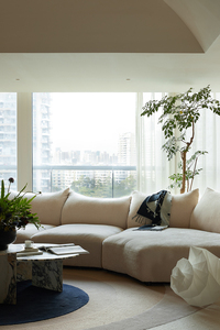 Căn hộ đô thị 3D thiết kế tối giản japandi & khái niệm ven biển cho khách sạn chăm sóc sức khỏe cho phòng khách và phòng ngủ - Product Image 2