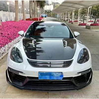 Pour Porsche Panamera 971 Kit carrosserie en Fiber de carbone Panamera 971 pare-chocs avant et arrière Style MSY amélioré capot ailes larges