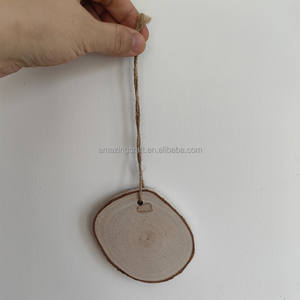 Tranches de bois pour la décoration intérieure OEM, peinture DIY, cadeaux souvenirs, décoration de jardin saisonnière, vente en gros de tranches naturelles avec écorces d'arbres - Product Image 4