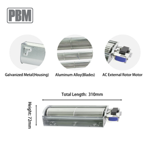 다목적 알루미늄 합금 크로스플로우 / 접선형 송풍 팬 - Product Image 2