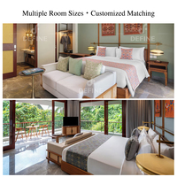 Ensemble de meubles de chambre d'hôtel modernes et écologiques, en bois massif durable, pour hôtels de luxe, complexes hôteliers et appartements