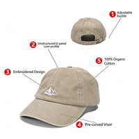 Casquette de baseball personnalisable en sergé de coton brodé, visière incurvée réglable, style Papa, vente en gros