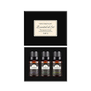 Single Bottle Set of 10ml Lavender Aromatherapy Essential Oil Floral Scent Moisturizer Aroma <b>Diffuser</b> Set Gift Box Packaging - Product Image 4