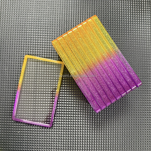 Plaque de protection arrière en TPU à paillettes dégradées 35pt pour cartes gradées, avec plaque en acrylique transparente pour PSA Slab - Product Image 3